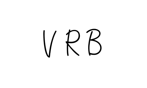 Also we have V R B name is the best signature style. Create professional handwritten signature collection using Angelique-Rose-font-FFP autograph style. V R B signature style 5 images and pictures png