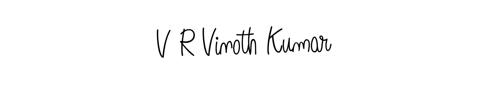 Make a short V R Vinoth Kumar signature style. Manage your documents anywhere anytime using Angelique-Rose-font-FFP. Create and add eSignatures, submit forms, share and send files easily. V R Vinoth Kumar signature style 5 images and pictures png