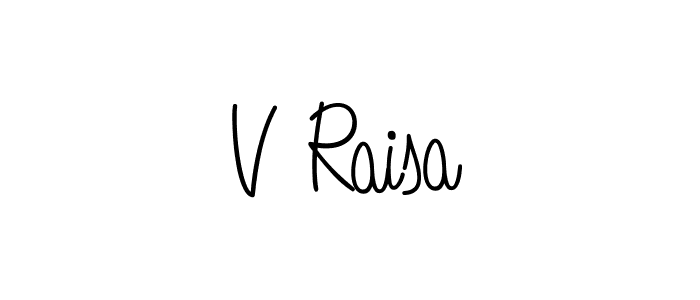 Angelique-Rose-font-FFP is a professional signature style that is perfect for those who want to add a touch of class to their signature. It is also a great choice for those who want to make their signature more unique. Get V Raisa name to fancy signature for free. V Raisa signature style 5 images and pictures png