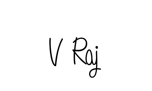 Create a beautiful signature design for name V Raj. With this signature (Angelique-Rose-font-FFP) fonts, you can make a handwritten signature for free. V Raj signature style 5 images and pictures png