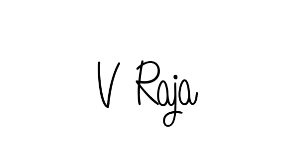 if you are searching for the best signature style for your name V Raja. so please give up your signature search. here we have designed multiple signature styles  using Angelique-Rose-font-FFP. V Raja signature style 5 images and pictures png
