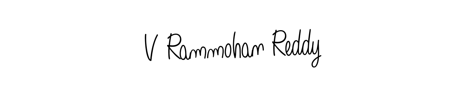 How to make V Rammohan Reddy signature? Angelique-Rose-font-FFP is a professional autograph style. Create handwritten signature for V Rammohan Reddy name. V Rammohan Reddy signature style 5 images and pictures png