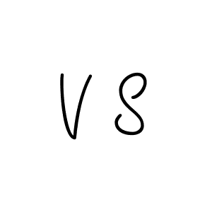 Design your own signature with our free online signature maker. With this signature software, you can create a handwritten (Angelique-Rose-font-FFP) signature for name V S. V S signature style 5 images and pictures png