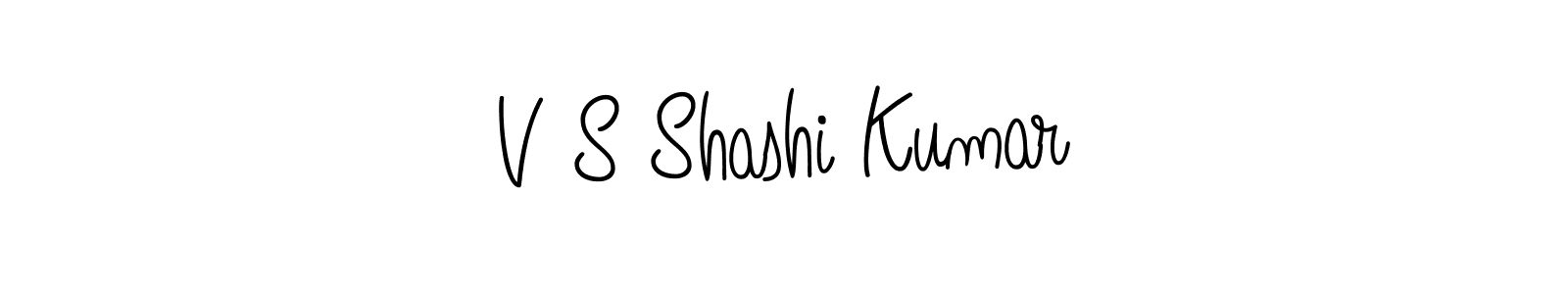 V S Shashi Kumar stylish signature style. Best Handwritten Sign (Angelique-Rose-font-FFP) for my name. Handwritten Signature Collection Ideas for my name V S Shashi Kumar. V S Shashi Kumar signature style 5 images and pictures png
