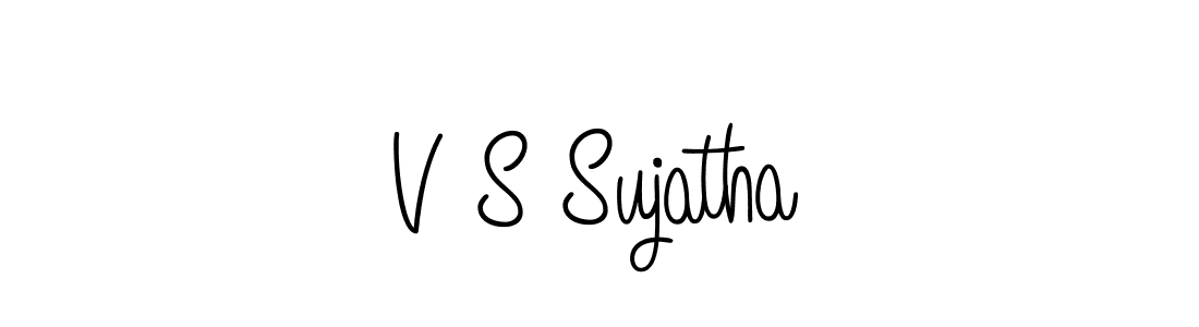 Design your own signature with our free online signature maker. With this signature software, you can create a handwritten (Angelique-Rose-font-FFP) signature for name V S Sujatha. V S Sujatha signature style 5 images and pictures png