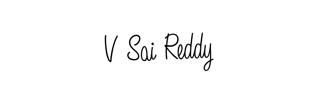 V Sai Reddy stylish signature style. Best Handwritten Sign (Angelique-Rose-font-FFP) for my name. Handwritten Signature Collection Ideas for my name V Sai Reddy. V Sai Reddy signature style 5 images and pictures png