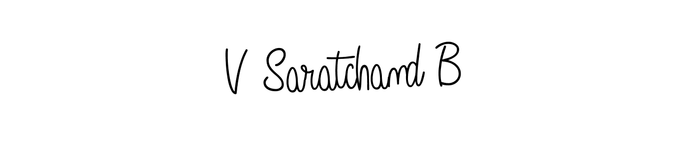 Similarly Angelique-Rose-font-FFP is the best handwritten signature design. Signature creator online .You can use it as an online autograph creator for name V Saratchand B. V Saratchand B signature style 5 images and pictures png