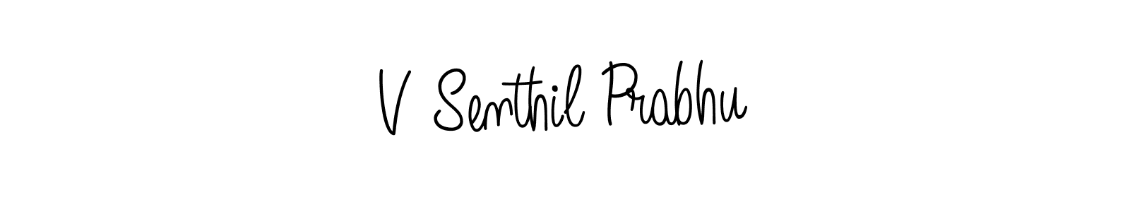 Make a beautiful signature design for name V Senthil Prabhu. With this signature (Angelique-Rose-font-FFP) style, you can create a handwritten signature for free. V Senthil Prabhu signature style 5 images and pictures png