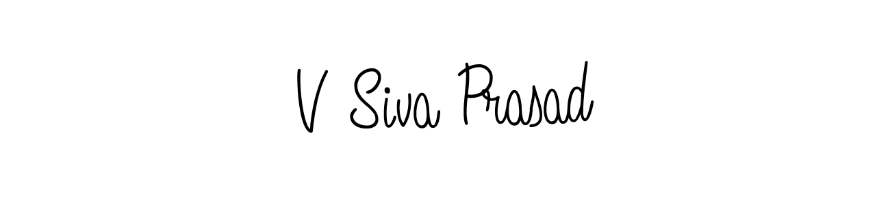 Design your own signature with our free online signature maker. With this signature software, you can create a handwritten (Angelique-Rose-font-FFP) signature for name V Siva Prasad. V Siva Prasad signature style 5 images and pictures png