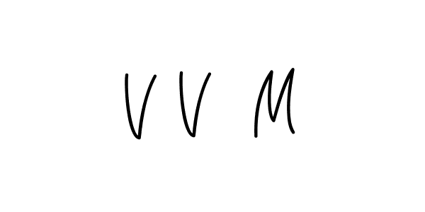 How to Draw V V  M signature style? Angelique-Rose-font-FFP is a latest design signature styles for name V V  M. V V  M signature style 5 images and pictures png