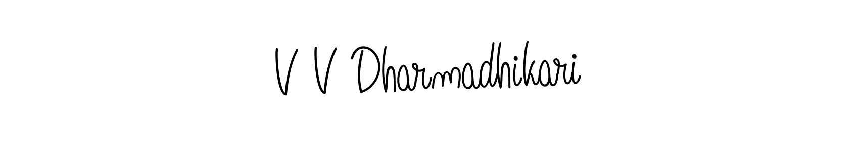 Once you've used our free online signature maker to create your best signature Angelique-Rose-font-FFP style, it's time to enjoy all of the benefits that V V Dharmadhikari name signing documents. V V Dharmadhikari signature style 5 images and pictures png