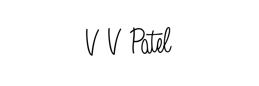 How to make V V Patel signature? Angelique-Rose-font-FFP is a professional autograph style. Create handwritten signature for V V Patel name. V V Patel signature style 5 images and pictures png