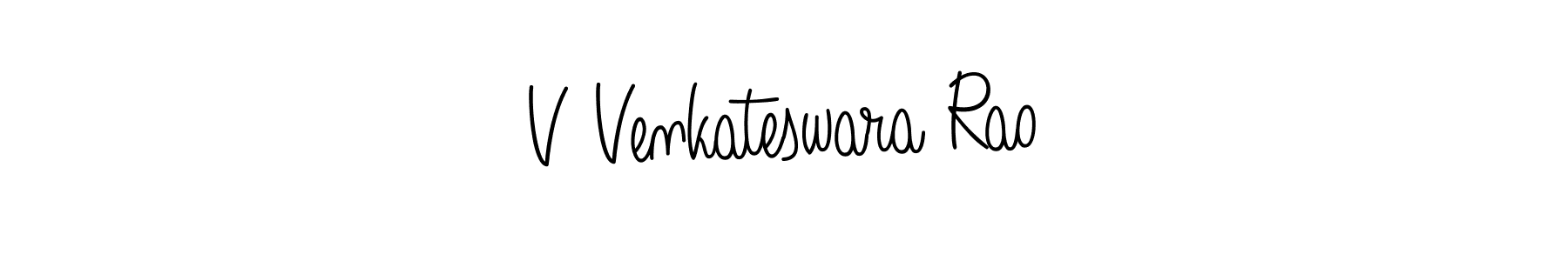 Make a beautiful signature design for name V Venkateswara Rao. With this signature (Angelique-Rose-font-FFP) style, you can create a handwritten signature for free. V Venkateswara Rao signature style 5 images and pictures png