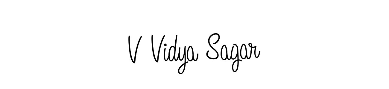 This is the best signature style for the V Vidya Sagar name. Also you like these signature font (Angelique-Rose-font-FFP). Mix name signature. V Vidya Sagar signature style 5 images and pictures png