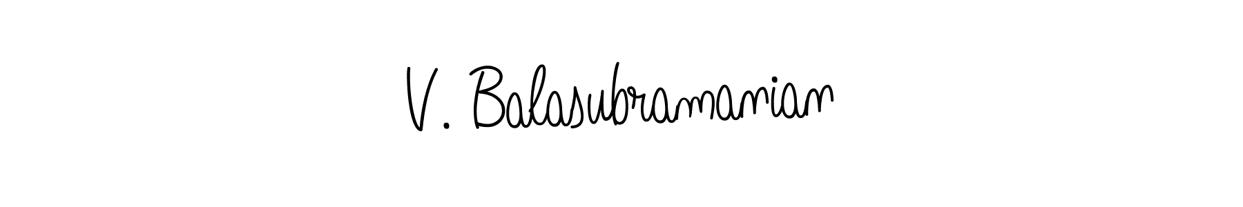 Design your own signature with our free online signature maker. With this signature software, you can create a handwritten (Angelique-Rose-font-FFP) signature for name V. Balasubramanian. V. Balasubramanian signature style 5 images and pictures png