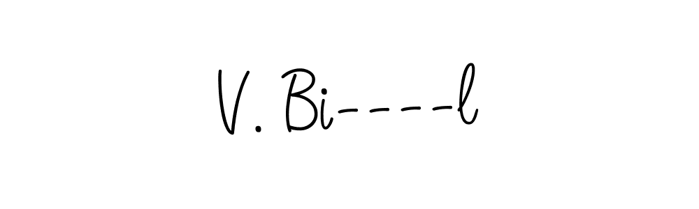 Create a beautiful signature design for name V. Bi----l. With this signature (Angelique-Rose-font-FFP) fonts, you can make a handwritten signature for free. V. Bi----l signature style 5 images and pictures png