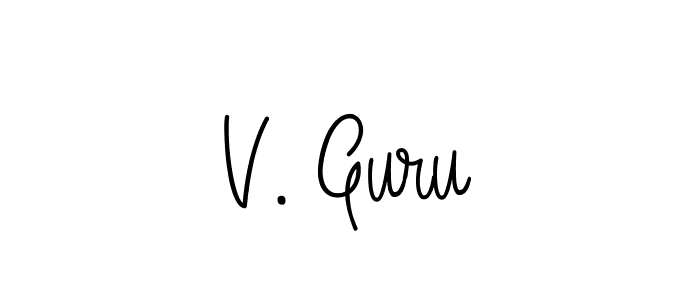 This is the best signature style for the V. Guru name. Also you like these signature font (Angelique-Rose-font-FFP). Mix name signature. V. Guru signature style 5 images and pictures png