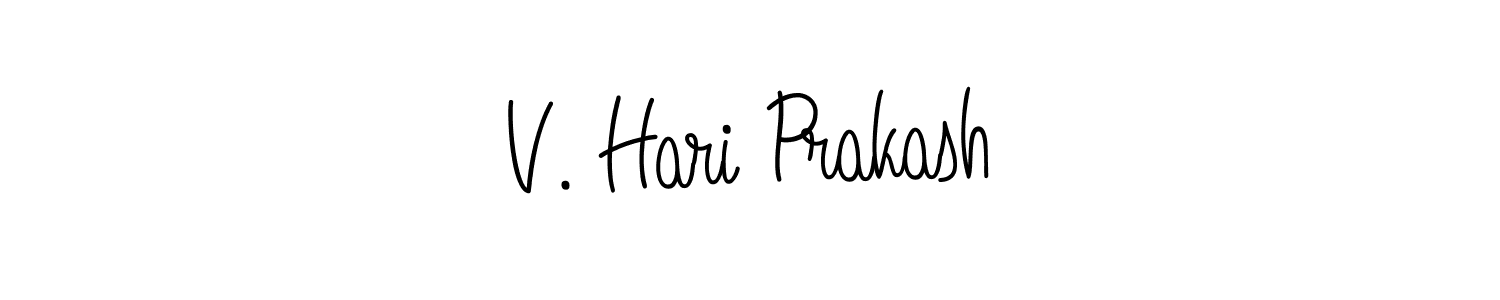 Angelique-Rose-font-FFP is a professional signature style that is perfect for those who want to add a touch of class to their signature. It is also a great choice for those who want to make their signature more unique. Get V. Hari Prakash name to fancy signature for free. V. Hari Prakash signature style 5 images and pictures png