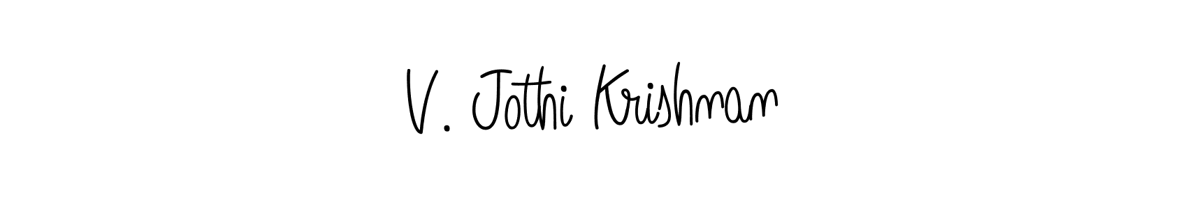 Make a beautiful signature design for name V. Jothi Krishnan. Use this online signature maker to create a handwritten signature for free. V. Jothi Krishnan signature style 5 images and pictures png