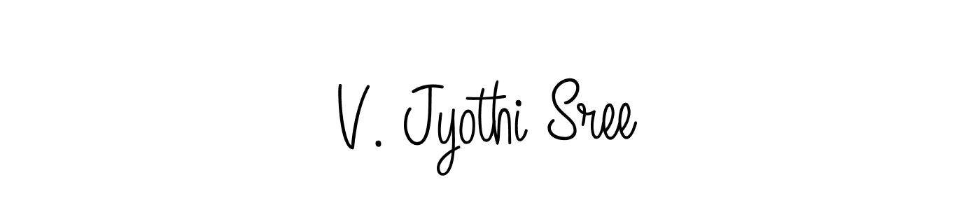 Here are the top 10 professional signature styles for the name V. Jyothi Sree. These are the best autograph styles you can use for your name. V. Jyothi Sree signature style 5 images and pictures png