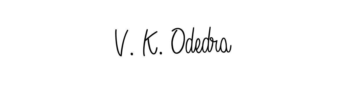 Best and Professional Signature Style for V. K. Odedra. Angelique-Rose-font-FFP Best Signature Style Collection. V. K. Odedra signature style 5 images and pictures png