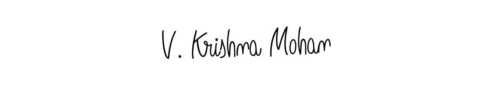 Make a short V. Krishna Mohan signature style. Manage your documents anywhere anytime using Angelique-Rose-font-FFP. Create and add eSignatures, submit forms, share and send files easily. V. Krishna Mohan signature style 5 images and pictures png