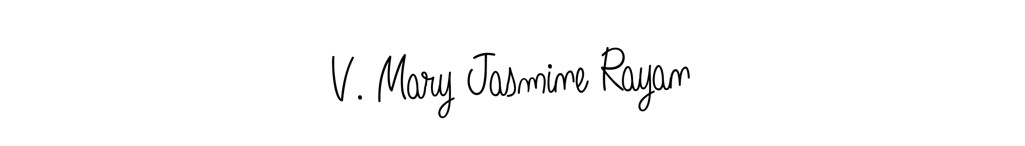 Once you've used our free online signature maker to create your best signature Angelique-Rose-font-FFP style, it's time to enjoy all of the benefits that V. Mary Jasmine Rayan name signing documents. V. Mary Jasmine Rayan signature style 5 images and pictures png