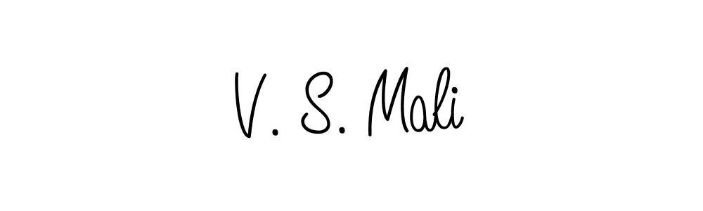 How to Draw V. S. Mali signature style? Angelique-Rose-font-FFP is a latest design signature styles for name V. S. Mali. V. S. Mali signature style 5 images and pictures png