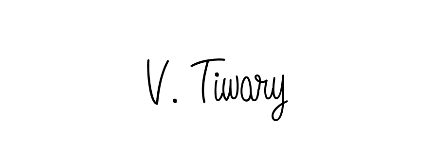 Check out images of Autograph of V. Tiwary name. Actor V. Tiwary Signature Style. Angelique-Rose-font-FFP is a professional sign style online. V. Tiwary signature style 5 images and pictures png