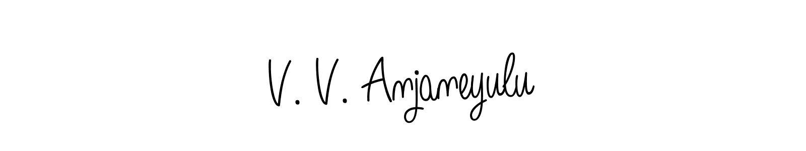 It looks lik you need a new signature style for name V. V. Anjaneyulu. Design unique handwritten (Angelique-Rose-font-FFP) signature with our free signature maker in just a few clicks. V. V. Anjaneyulu signature style 5 images and pictures png