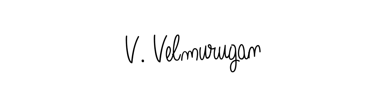 Check out images of Autograph of V. Velmurugan name. Actor V. Velmurugan Signature Style. Angelique-Rose-font-FFP is a professional sign style online. V. Velmurugan signature style 5 images and pictures png