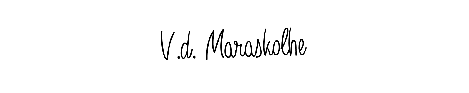 You can use this online signature creator to create a handwritten signature for the name V.d. Maraskolhe. This is the best online autograph maker. V.d. Maraskolhe signature style 5 images and pictures png