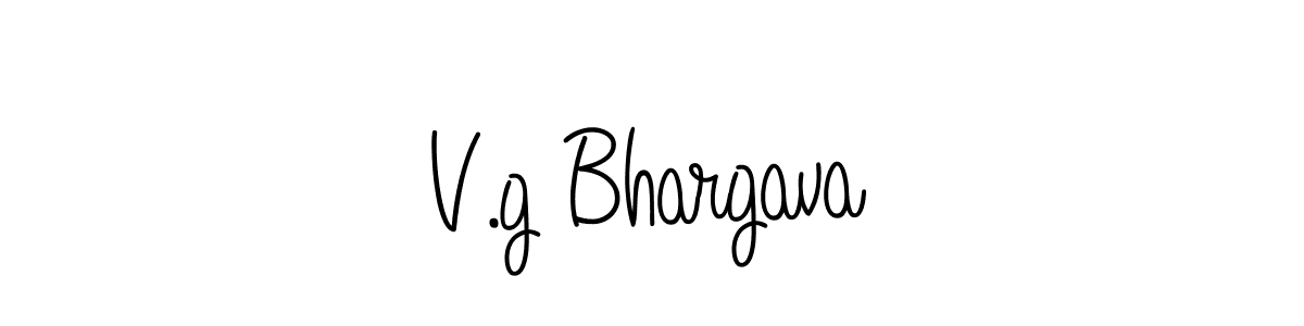 How to Draw V.g Bhargava signature style? Angelique-Rose-font-FFP is a latest design signature styles for name V.g Bhargava. V.g Bhargava signature style 5 images and pictures png