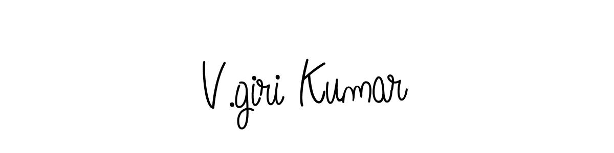 V.giri Kumar stylish signature style. Best Handwritten Sign (Angelique-Rose-font-FFP) for my name. Handwritten Signature Collection Ideas for my name V.giri Kumar. V.giri Kumar signature style 5 images and pictures png