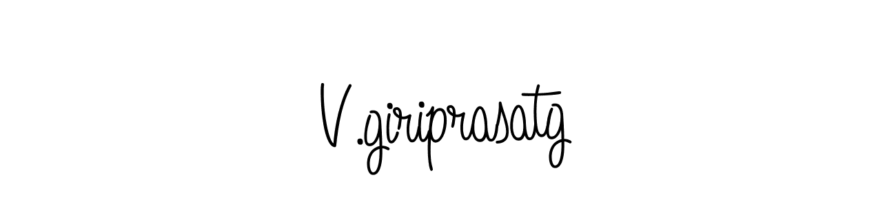 How to make V.giriprasatg name signature. Use Angelique-Rose-font-FFP style for creating short signs online. This is the latest handwritten sign. V.giriprasatg signature style 5 images and pictures png