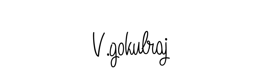 if you are searching for the best signature style for your name V.gokulraj. so please give up your signature search. here we have designed multiple signature styles  using Angelique-Rose-font-FFP. V.gokulraj signature style 5 images and pictures png