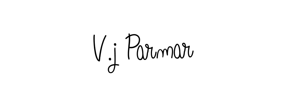 You should practise on your own different ways (Angelique-Rose-font-FFP) to write your name (V.j Parmar) in signature. don't let someone else do it for you. V.j Parmar signature style 5 images and pictures png