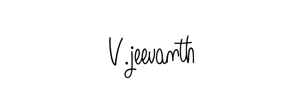 Also we have V.jeevanth name is the best signature style. Create professional handwritten signature collection using Angelique-Rose-font-FFP autograph style. V.jeevanth signature style 5 images and pictures png