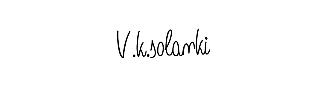 Make a beautiful signature design for name V.k.solanki. Use this online signature maker to create a handwritten signature for free. V.k.solanki signature style 5 images and pictures png