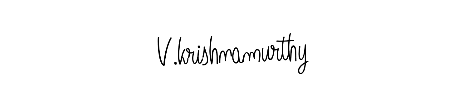 Make a short V.krishnamurthy signature style. Manage your documents anywhere anytime using Angelique-Rose-font-FFP. Create and add eSignatures, submit forms, share and send files easily. V.krishnamurthy signature style 5 images and pictures png