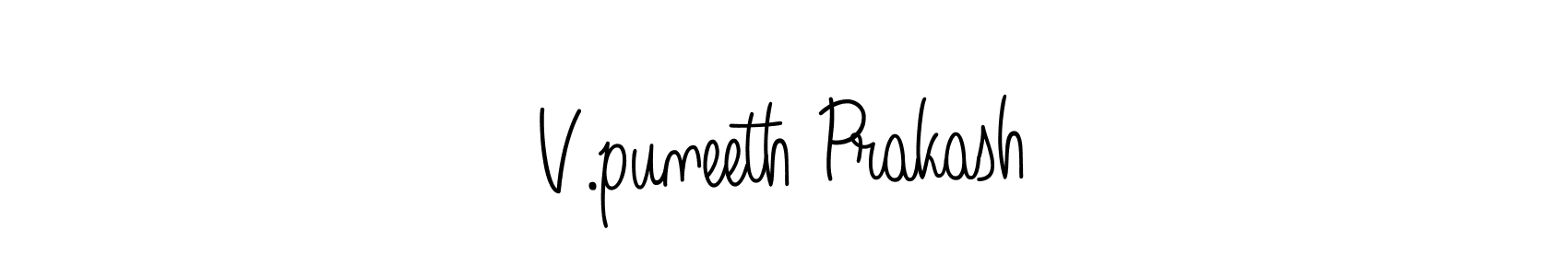 It looks lik you need a new signature style for name V.puneeth Prakash. Design unique handwritten (Angelique-Rose-font-FFP) signature with our free signature maker in just a few clicks. V.puneeth Prakash signature style 5 images and pictures png
