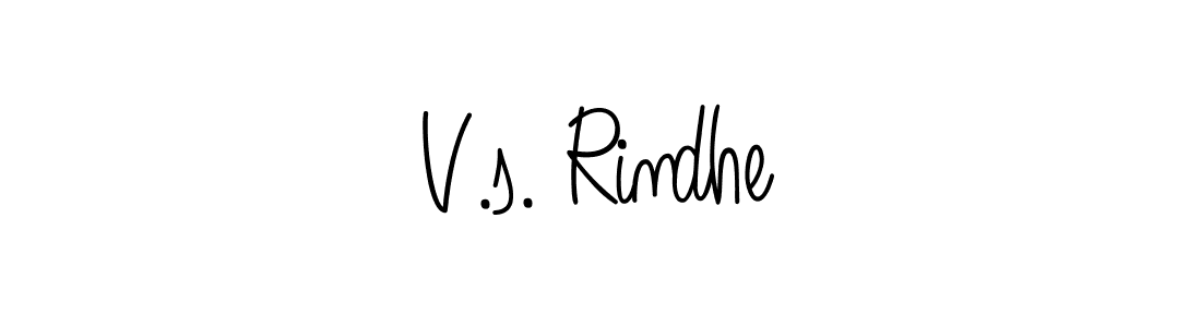 Design your own signature with our free online signature maker. With this signature software, you can create a handwritten (Angelique-Rose-font-FFP) signature for name V.s. Rindhe. V.s. Rindhe signature style 5 images and pictures png