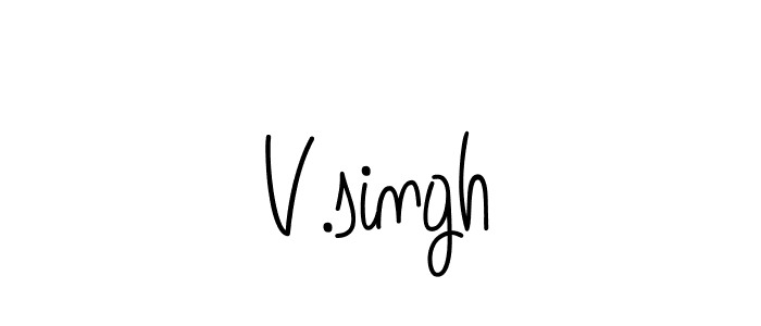 Make a beautiful signature design for name V.singh. Use this online signature maker to create a handwritten signature for free. V.singh signature style 5 images and pictures png