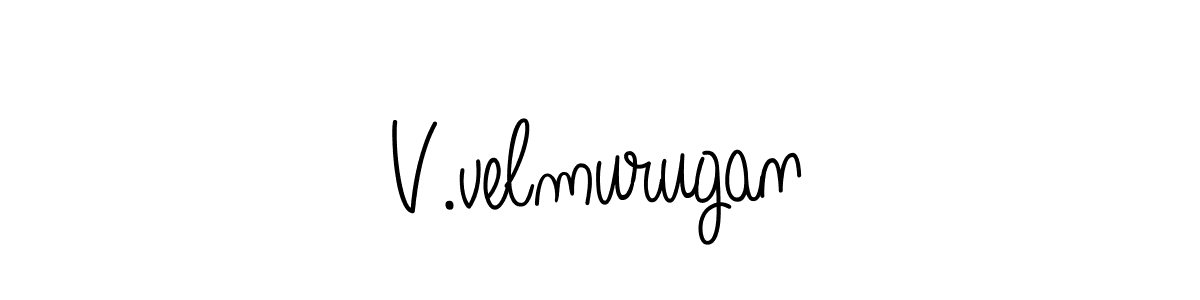 How to Draw V.velmurugan signature style? Angelique-Rose-font-FFP is a latest design signature styles for name V.velmurugan. V.velmurugan signature style 5 images and pictures png