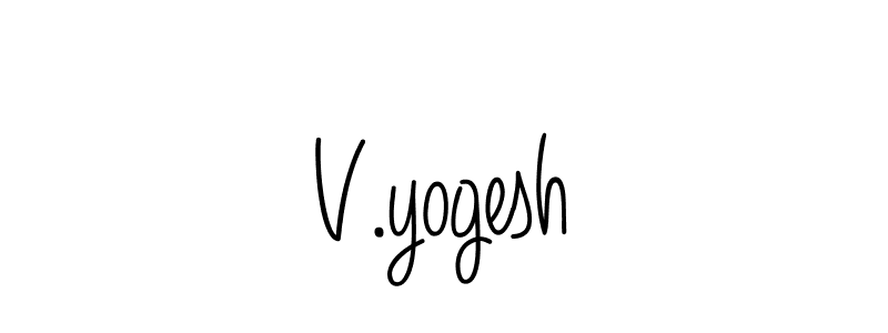 How to Draw V.yogesh signature style? Angelique-Rose-font-FFP is a latest design signature styles for name V.yogesh. V.yogesh signature style 5 images and pictures png