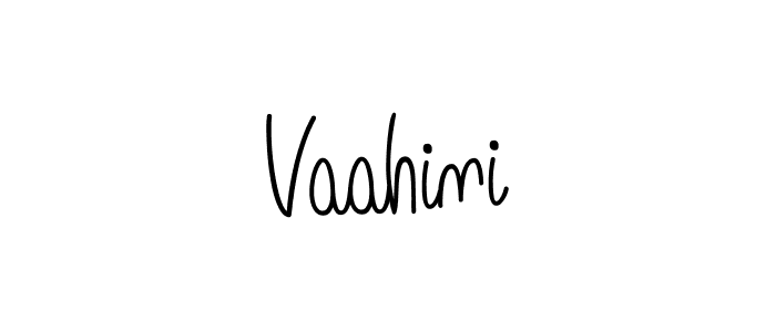 The best way (Angelique-Rose-font-FFP) to make a short signature is to pick only two or three words in your name. The name Vaahini include a total of six letters. For converting this name. Vaahini signature style 5 images and pictures png