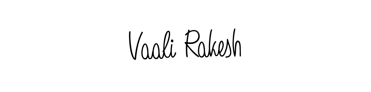 Make a beautiful signature design for name Vaali Rakesh. With this signature (Angelique-Rose-font-FFP) style, you can create a handwritten signature for free. Vaali Rakesh signature style 5 images and pictures png