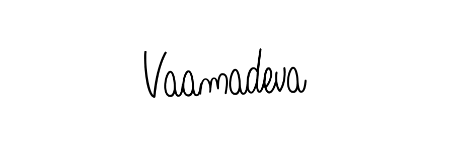 How to Draw Vaamadeva signature style? Angelique-Rose-font-FFP is a latest design signature styles for name Vaamadeva. Vaamadeva signature style 5 images and pictures png