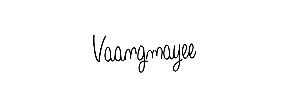 How to make Vaangmayee name signature. Use Angelique-Rose-font-FFP style for creating short signs online. This is the latest handwritten sign. Vaangmayee signature style 5 images and pictures png