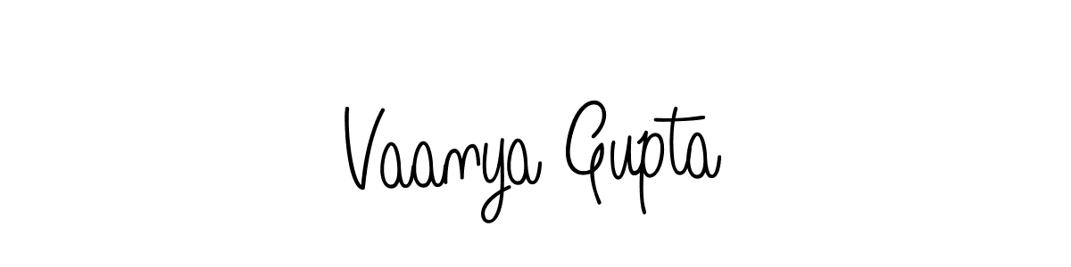 Create a beautiful signature design for name Vaanya Gupta. With this signature (Angelique-Rose-font-FFP) fonts, you can make a handwritten signature for free. Vaanya Gupta signature style 5 images and pictures png